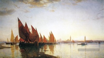 Venise paysage marin Bateau William Stanley Haseltine Peinture à l'huile